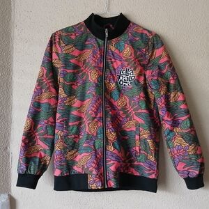 Strata Colorful Lollapalooza Jacket Adult Size Medium Full Zip